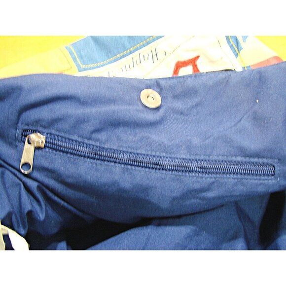 Walt Disney World Parks The Happiest Place on Earth Patchwork Tote Bag Rare - Picture 10 of 16